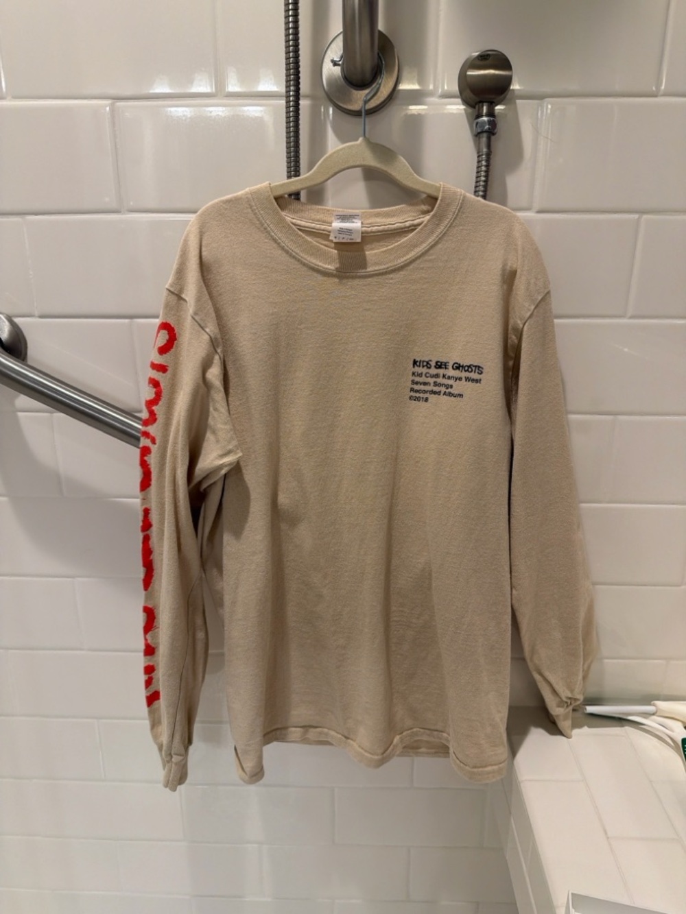 KANYE WEST “KIDS SEE GHOSTS”LONG SLEEVE TEE MENS SIZE SMALL